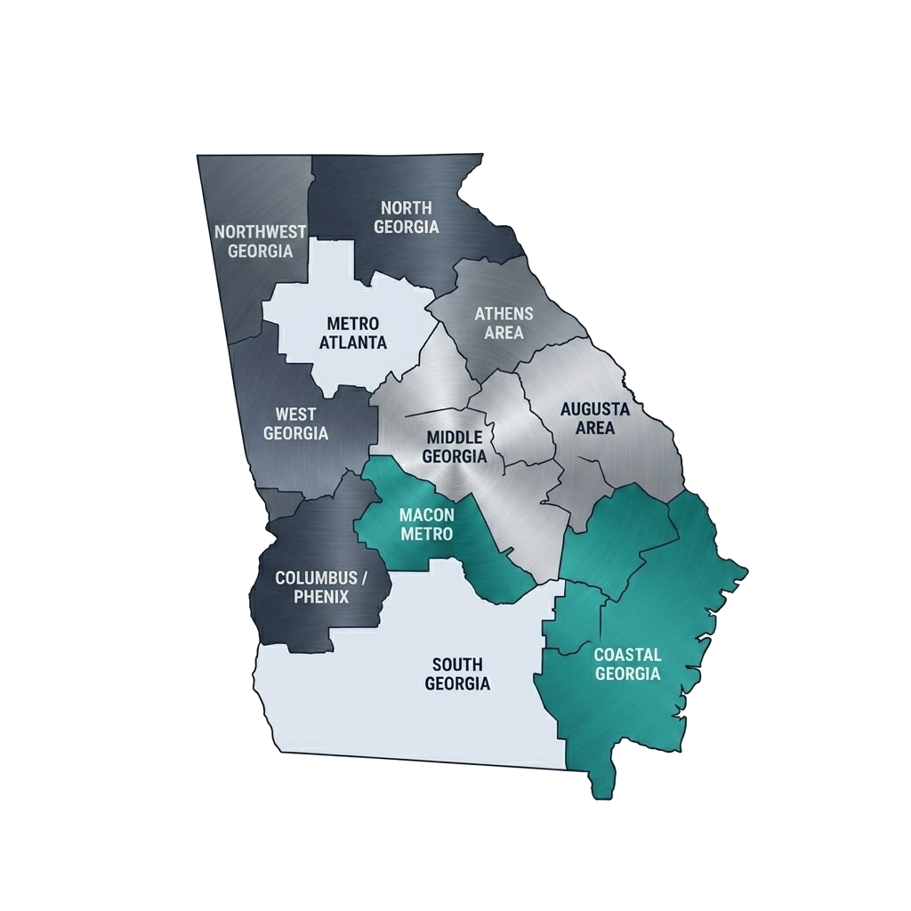 Statewide Georgia Appraisal Regional Map